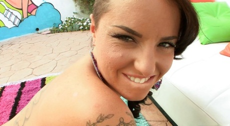 Кристи Мак делает минет и получает жесткий анальный трах 13