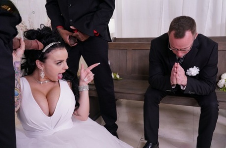 Сессии рогоносца Свадьба межрасовый секс втроем Рогоносец 7